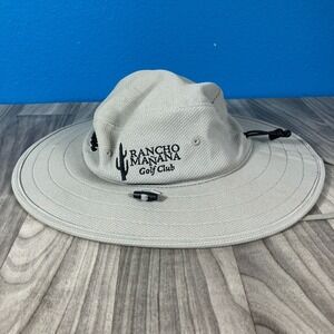 Titleist Rancho Mana Golf Club Aussie Hat White Gray Adjustable